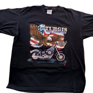 Vintage XL T-shirt Sturgis Black Hills Rally 2001 Gildan Rebel Rider Motorcycle